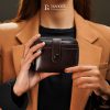Radoce Bags - Dompet Lipat Wanita - Tas Kulit Sapi Asli - MECCA Darkbrown