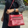 Radoce Bags - Tas Selempang Wanita - Tas Kulit Sapi Asli - ADELIA MINI Red