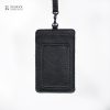 Radoce Bags - ID Holder Unisex - Tas Kulit Sapi Asli - ID Holder V2 Black Mill