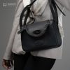 Radoce Bags - Sling Bag Wanita - Tas Kulit Sapi Asli - MINUMI S Black Nappa