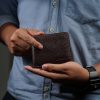 Radoce Bags - Dompet Lipat Pria - Tas Kulit Sapi Asli - DOMPET J-MAN DarkBrown