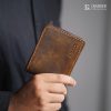 Radoce Bags - Dompet Lipat Pria - Tas Kulit Sapi Asli - DOMPET J-MAN Brown CH