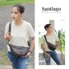 Radoce Bags - Sling Bag Unisex - Tas Kulit Sapi Asli - SANTIAGO FULL KULIT - Darkbrown Crack