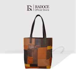Alternative view of Radoce Bags - Tote Bag Wanita - Tas Kulit Sapi Asli - SHINTA PATCHWORK - Dark Colour