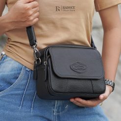 Radoce Bags - Selempang Wanita - Tas Kulit Sapi Asli - MIA Black