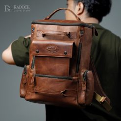 Radoce Bags - Backpack Pria - Tas Kulit Sapi Asli - BP GARDIOLA M