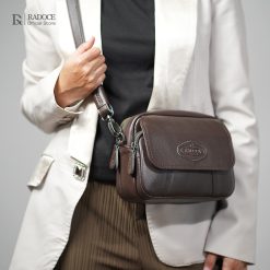 Radoce Bags - Selempang Wanita - Tas Kulit Sapi Asli - MIA DarkBrown